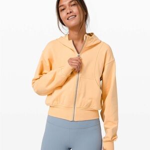 Lululemon Catch a Breath Hoodie Ivory Peach size 4